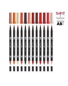 Tombow Dual Brush Pen Red