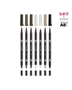 Tombow Dual Brush Pen  Neutral colours