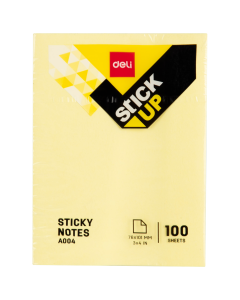 Deli Sticky Notes - Yellow - 100 Sheets