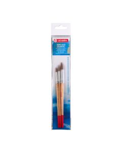 Watercolour brush set pony/polyester | 3 round brushes - 3774