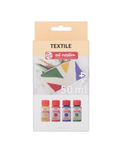 Textile set Pearl | 4 x 50 ml - Talens