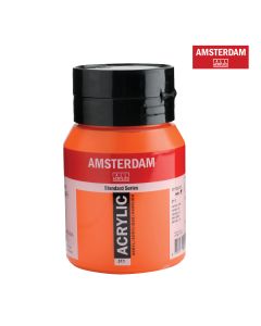 Acrylic Colour 500ml Vermilion Amsterdam