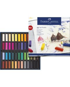 Faber Castell Soft pastels mini, cardboard wallet of 48