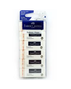 Faber castell Pack Of 6 Dust Free Eraser White