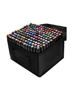 TouchFive Markers 168 Colors Broad Fine Sketch Pen Black case
