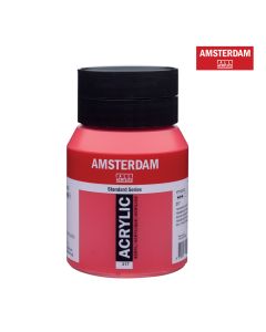 Acrylic Colour 500ml Transparent Red Med