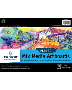 Canson Plein Air Mix Media Art Board Pad 9" x 11" - 400061731