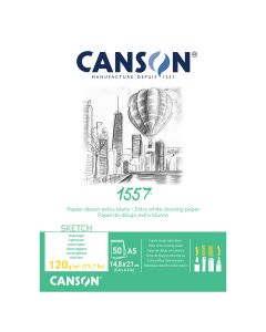 CANSON 1557 Extra White 120gsm A5 Sketch Paper - 204127407