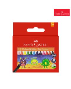 Wachsmalkreiden Wax Crayons 12 Colours Faber Castell