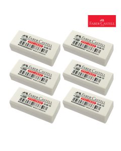 PVC Free Eraser Set Of 6 Blstr Faber Castell  708640