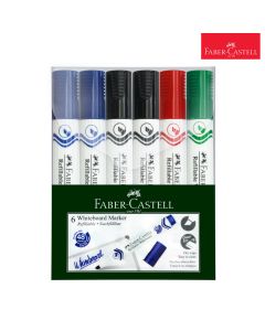 White Board Marker W50 Set Of 6 Chisel Faber Castell 253950