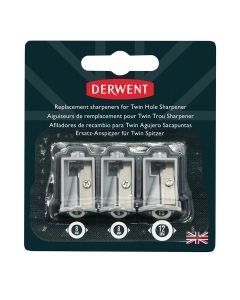 Derwent Battery Operated Twin Hole Sharpener Replacement Sharpeners