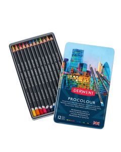 Derwent Colored Pencils, Procolour Pencils - Set of 12