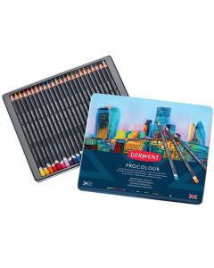 Derwent Colored Pencils, Procolour Pencils - Set of 24