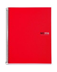 Miquelrius - The Original Notebook A4 - 6 Subject - Red
