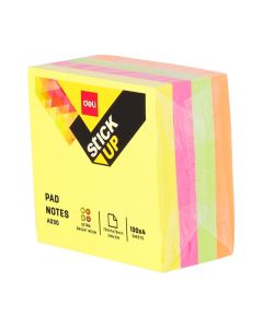 Sticky Notes 3"x3" 4x100s Asst. Color Deli - A03003