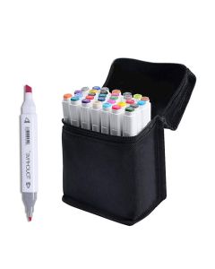 TouchFive Markers 30 Colors Broad Fine Sketch Pen White case