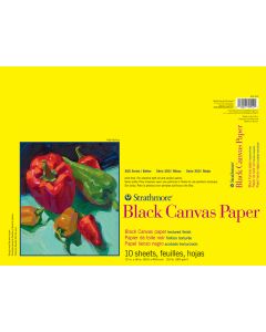 Strathmore Black Canvas Pad, 12"x16" - 310-212
