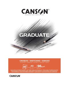 Canson Graduate Light Grain 96gsm A5 Sketch Paper Pad - 400110361