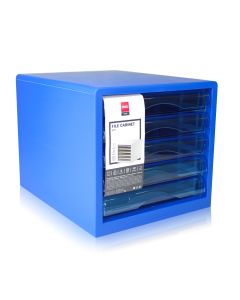 File Cabinet 5 Drawer Blue