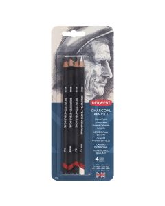 Derwent Charcoal Pencil 4 Blister