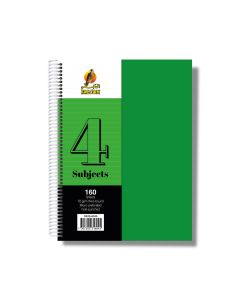 University Book 4 Subjects - A4 Light Green