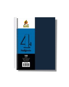 University Book 4 Subjects - A4 Blue