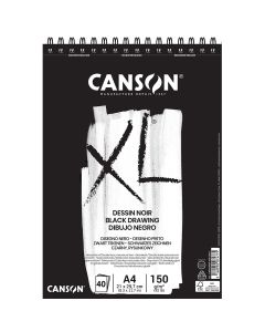 Canson XL - Black Drawing Paper - A4 150g - 400039086 