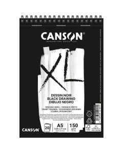Canson XL - Black Drawing Paper - A5 150g - 400082844
