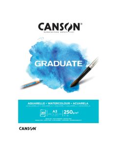 Canson Graduate Watercolour 250gsm A3 Paper, Cold Pressed - 400110375