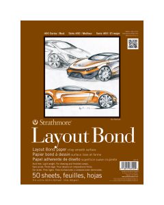 Strathmore Layout Paper Pad, 400 Series, 9" x 12" 411-9