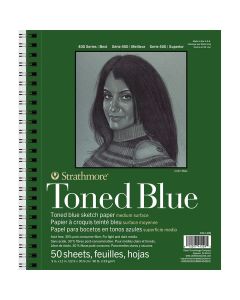 Strathmore Toned Blue Sketchbook 9" x 12" (Wirebound) 412-209-6