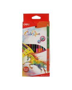 Deli Dual Colored Pencils - 12pcs- 24 colors