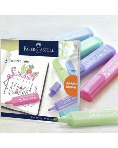 Faber-Castell Textliner Pastel -Wallet of 5
