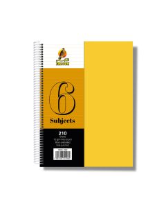 University Book 6 Subjects - A4 Yellow
