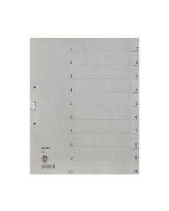 Divider 1 - 10 With Number Grey Manila