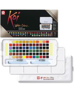 Koi Water Colors Studio Set | 72 half pans