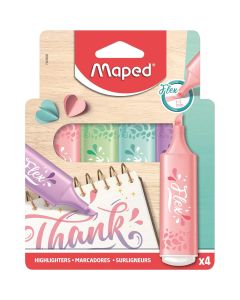 Maped - 4 Flex Pastel Highlighters 