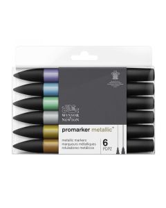 Winsor & Newton ProMarkers - Metallic Colors, Set of 6