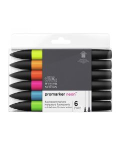 Winsor & Newton ProMarkers - Neon Colors, Set of 6