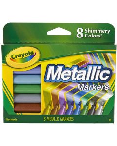 Crayola Metallic Markers, 8 Shimmery Colors