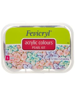 Acrylic Colors Pearl Kit 6 Shades - Fevicryl