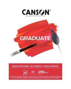 Canson Graduate Oil And Acrylic 290gsm A4 Paper - 400110380