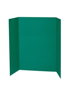 Tri Fold Display Board Green - 36 x 48 inches