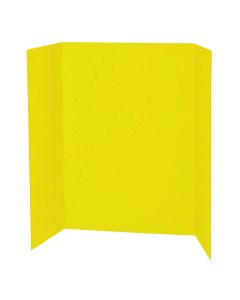 Tri-Fold Display Board Yellow - 36 x 48 inches