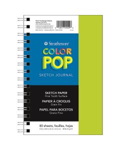 Strathmore Color Pop Green Cover Sketch Journal, 5.5" x 8.5"