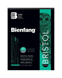 Bienfang White Drawing Bristol Pad - Smooth Surface 9" x 12"