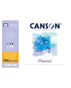 Canson Montval Pads Cold Pressed Blocks 10.5 x 15 cm - 300g