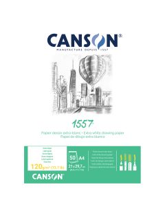 CANSON 1557 Extra White 120gsm A4 Sketch Paper - 204127408