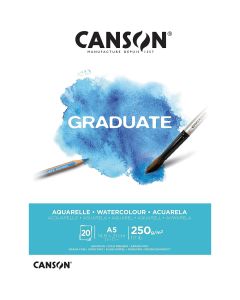 Canson Graduate Watercolour 250gsm A5 Paper, Cold Pressed - 400110373